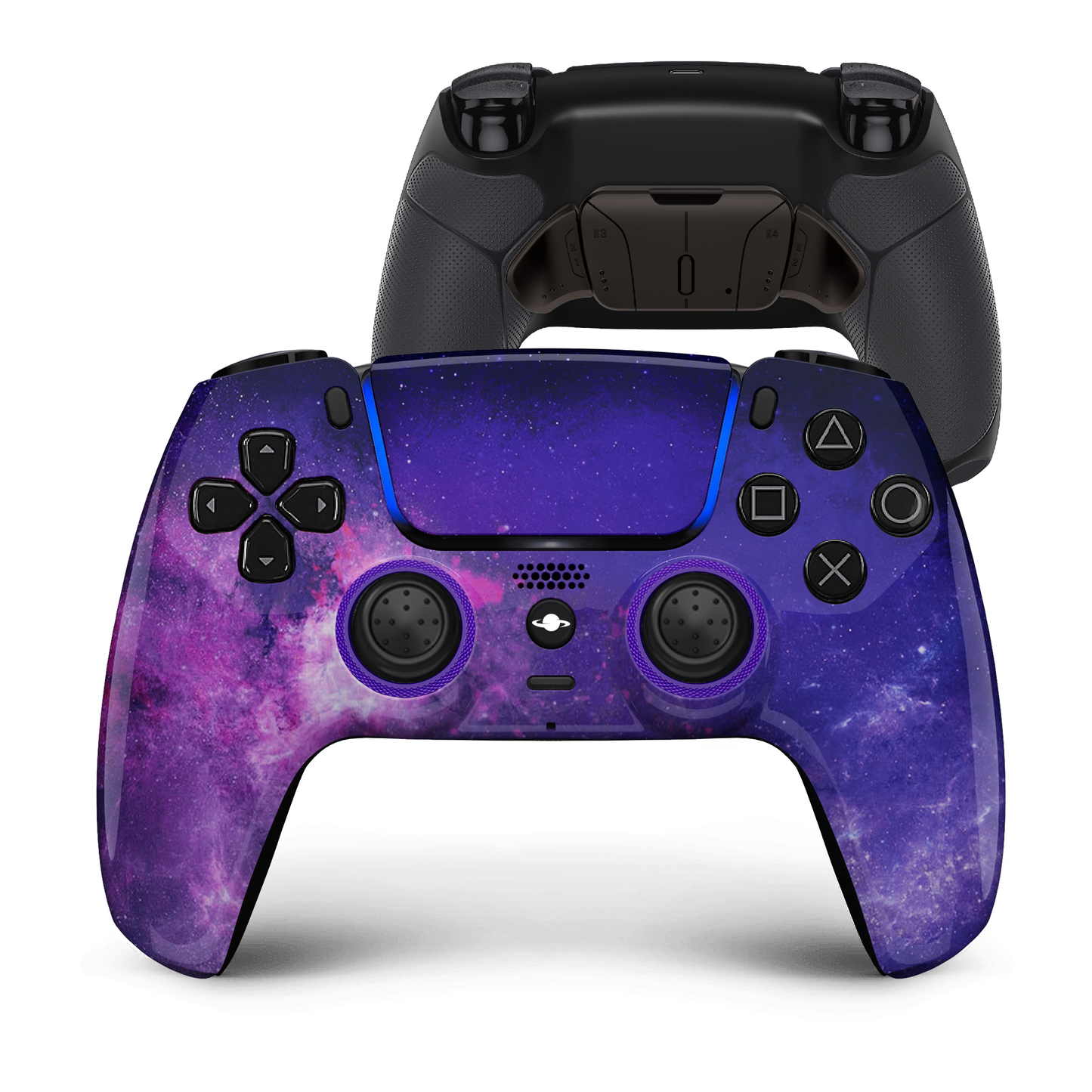 Controlador personalizado de PS5 "PURPLE GALAXY" (cara completa)