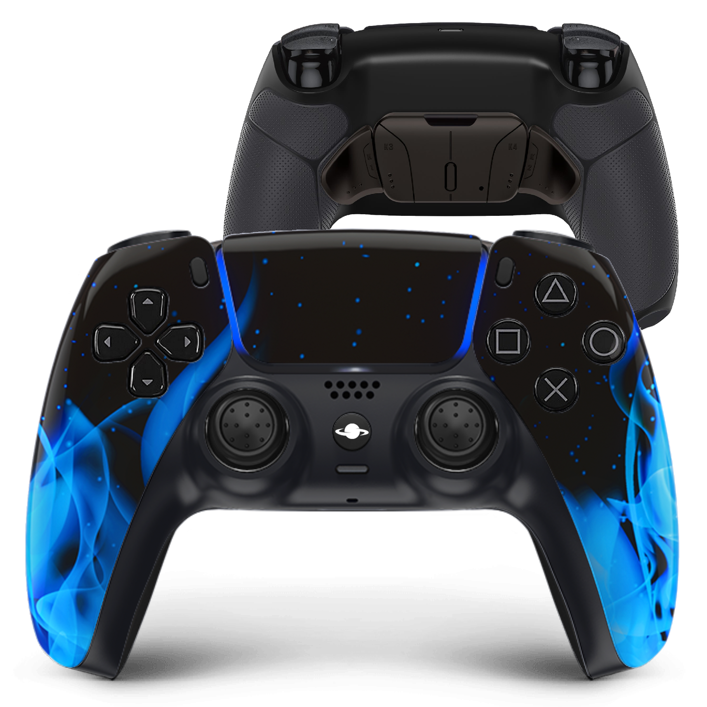 PS5 Custom Controller 'Blue Flames'