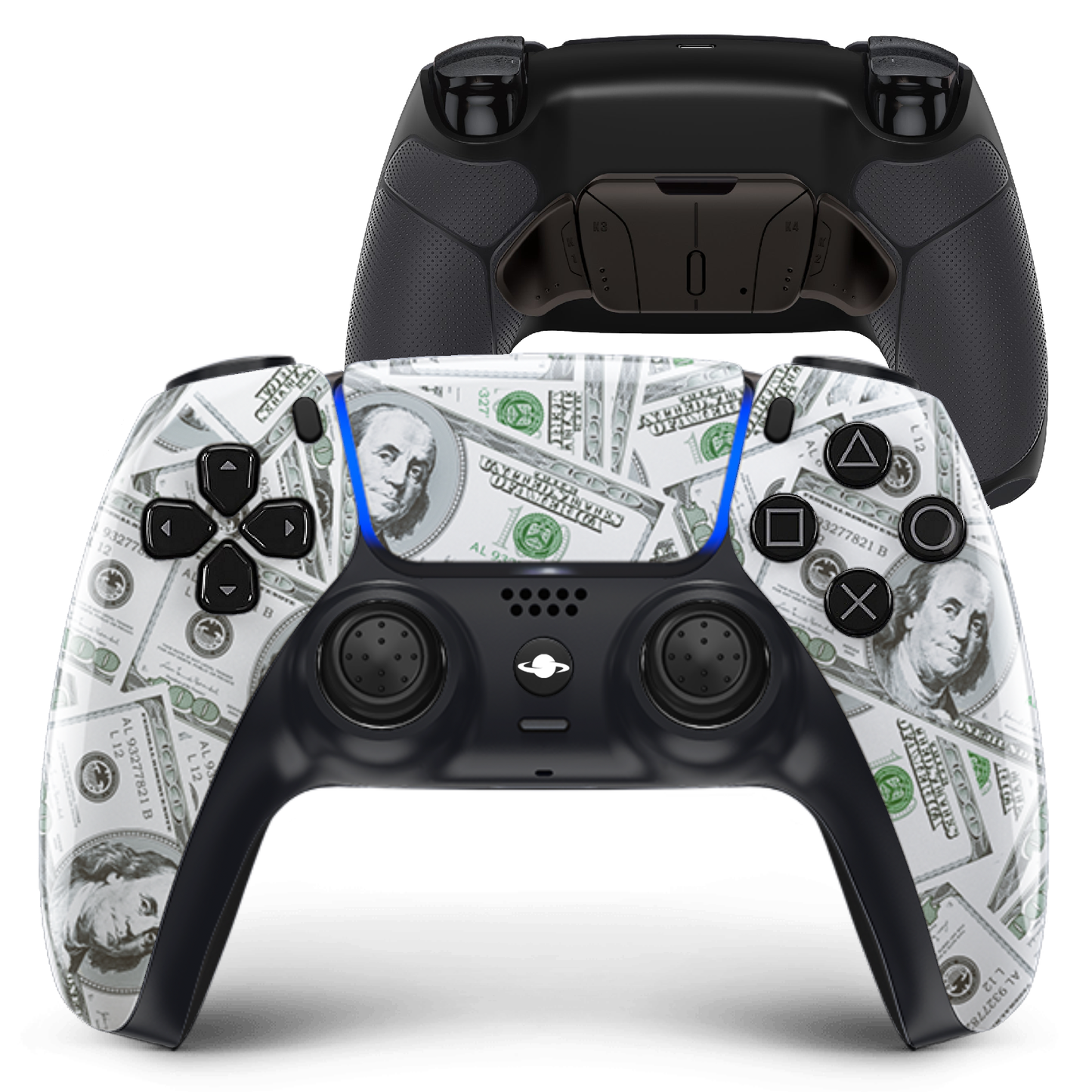 PS5 Custom Controller 'Dollar Bills'