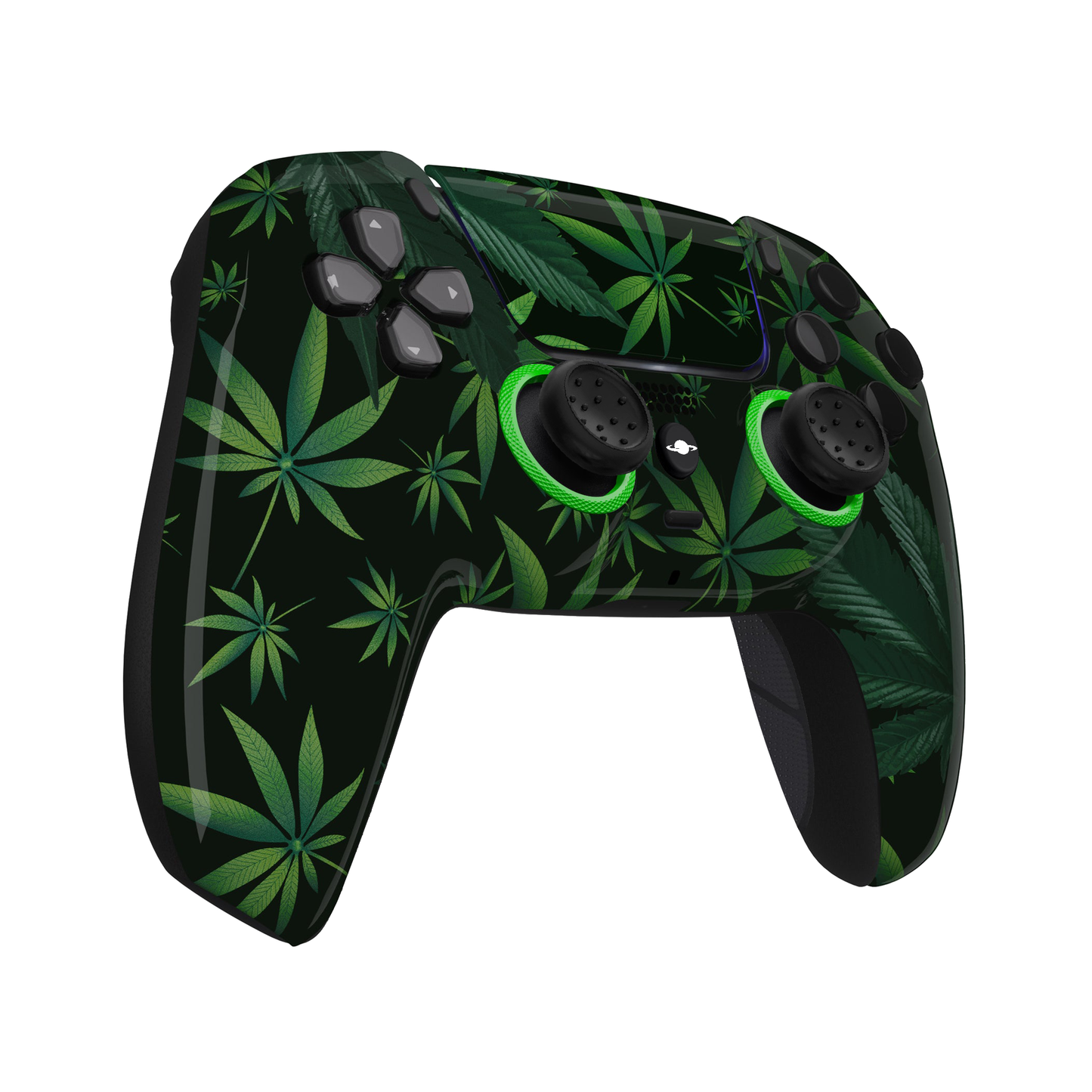 Controlador personalizado de PS5 "420 BLAZE IT" (cara completa)