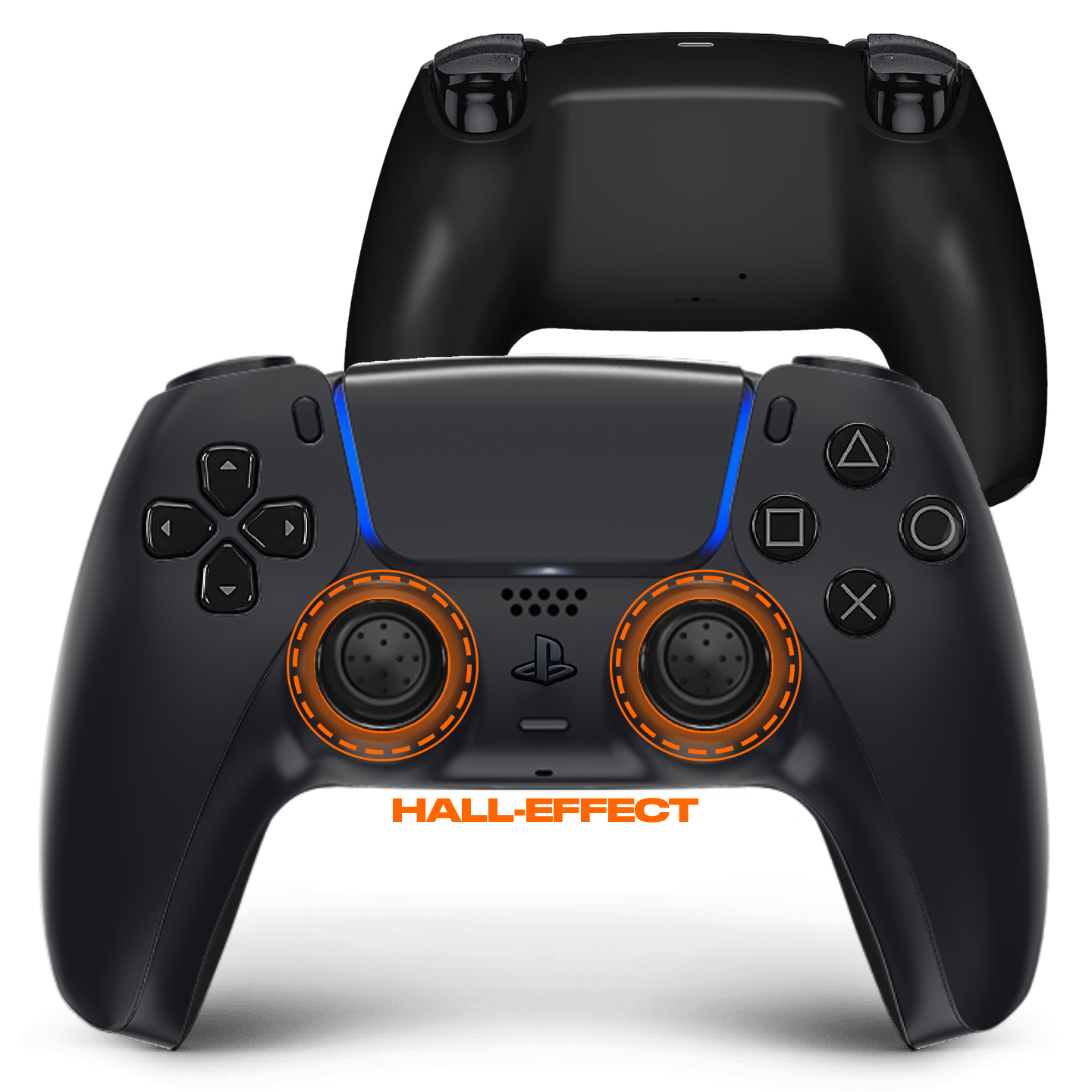 PS5 Controller with Hall Effect Sticks 'Midnight-Black'