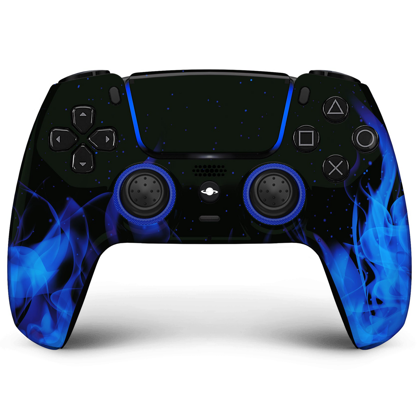 Controlador personalizado de PS5 "BLUE FLAME" (cara completa)