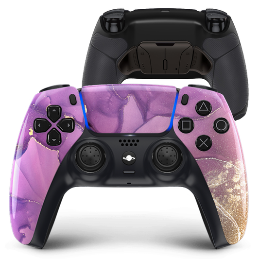 Controlador personalizado de PS5 'Marble Purple-Gold'