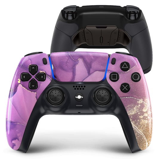 PS5 Custom Controller 'Marble Purple-Gold'