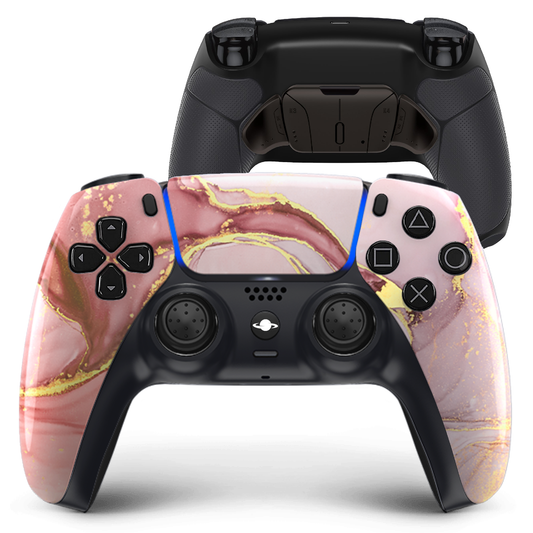 Controlador personalizado de PS5 'Marble Pink-Gold'