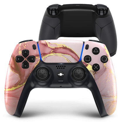 Controlador personalizado de PS5 'Marble Pink-Gold'