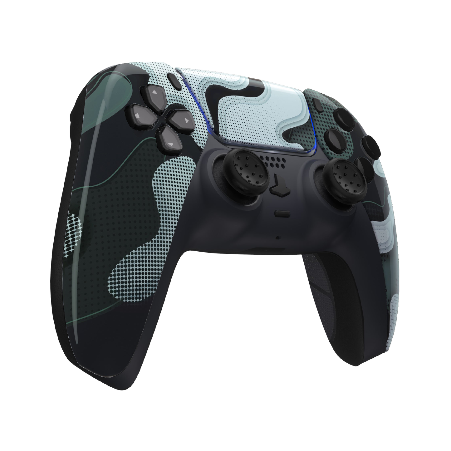 Mando personalizado de PS5 'CyberCamo antracita'