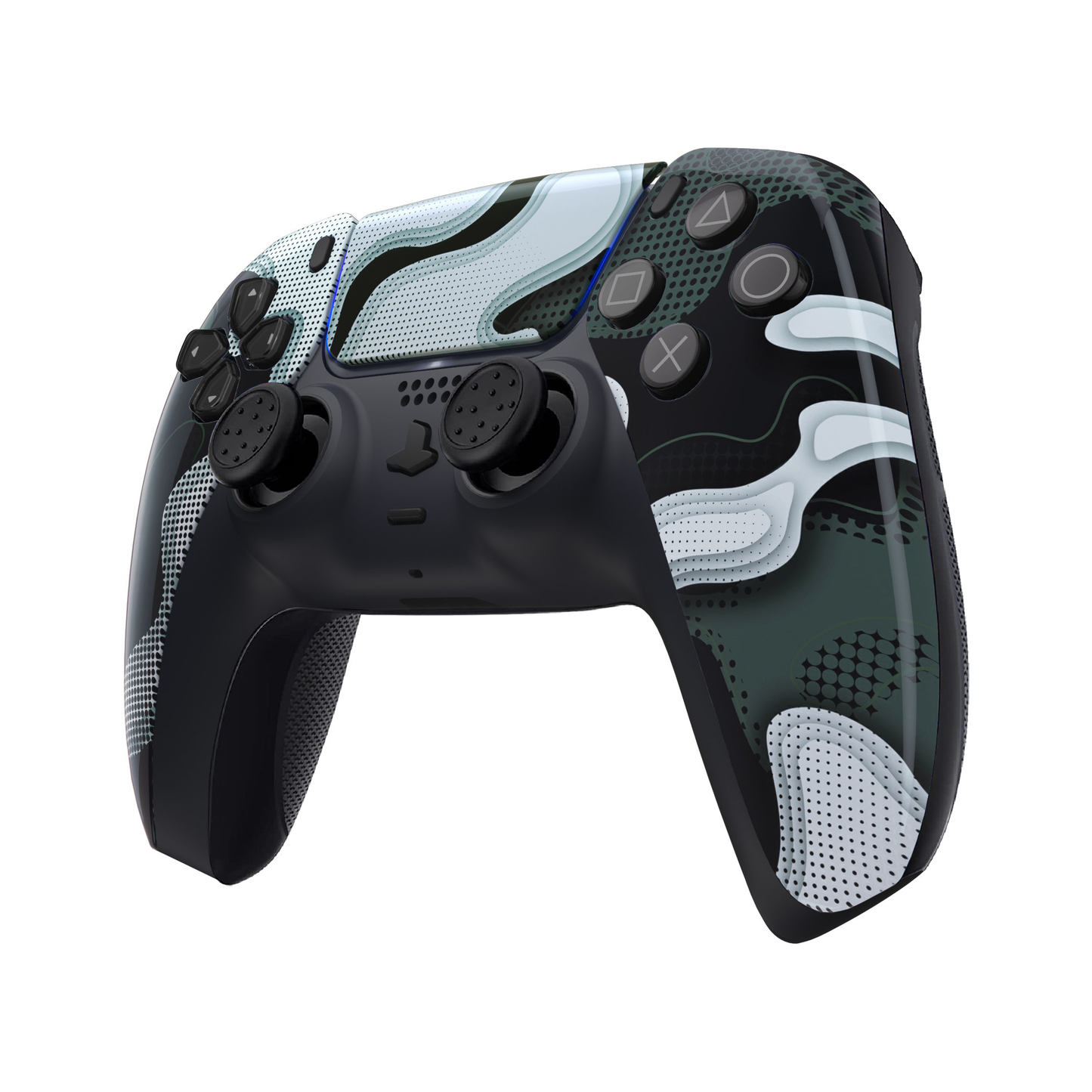 Mando personalizado de PS5 'CyberCamo antracita'
